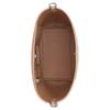 Coach City Bucket 17 Monogram Metal Logo Signature Coated Canvas Tote Shoulder Bag Small Women Bags Beige CT800-SVPWH