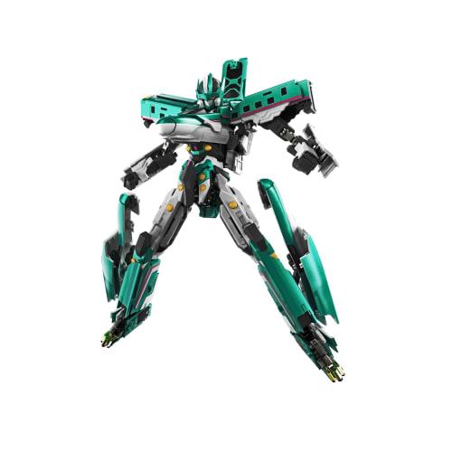 

TAMASHII NATIONS Soul of Chogokin GX-115 Shinkansen Transforming Robot Shinkalion E5 Hayabusa, approximately 260mm, ABS & Die-cast, painted action fig