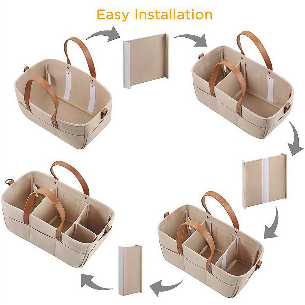 Large capacity diaper bag, felt bag, baby travel storage bag, mommy bag tote bag.zwq