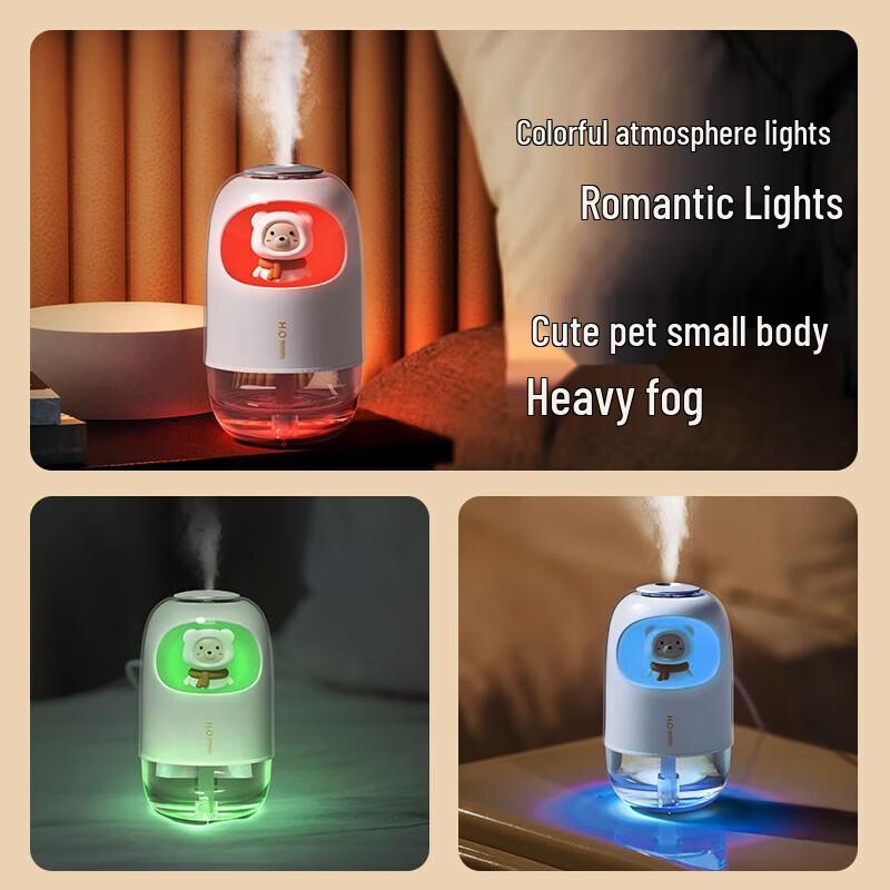 Bear Baby Colorful LED Night Light Humidifier CN plug (adapter included)