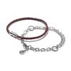 Jbans Classic Classic Slim Leather 481Bk Two-Circle Chain 1141 Bracelet Set (C2503-Se463_Bk)