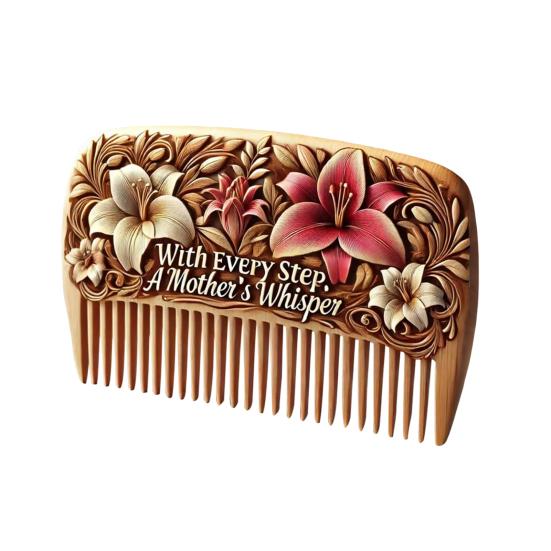 

Гребінь ручної різьби Квітка День матері Антистатичний дерев яний гребінь Портативний Жіночий Для тонкого Товстого Короткого Довгого Кучерявого волосся Розплутуючий Стайлінговий гребінь A