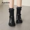 Brown Martin boots new autumn retro British style boots small platform short boots