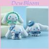 Sommerliche Jade Corgi Pudding Hundefigur DIY-Patchworkspielzeug 7 cm PVC-Material