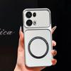 Upgraded Big Lens Protection Case for OPPO Reno13 Pro 5G Luxury Leather Casing with Magnetic Ring