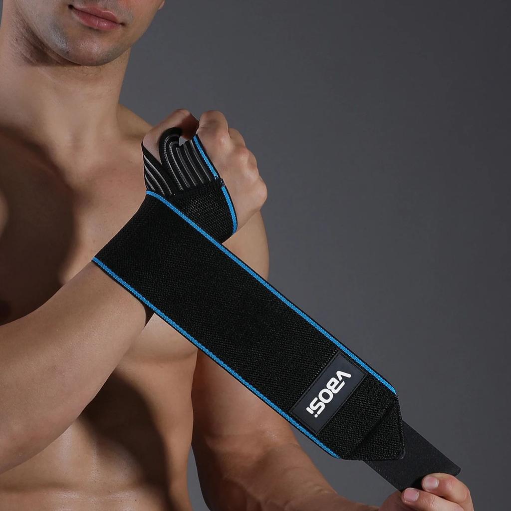 Vbosi Women Men1 Piece Adjustable Elasticated Wrist Support Wraps For Tennis Basketball Weightlifting