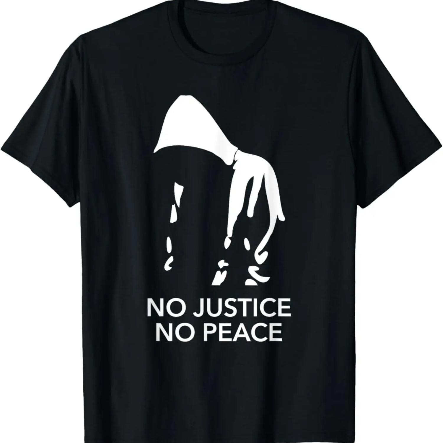 No Justice No Peace TShirt Black Lives Matter Shirt T-Shirt S чёрный