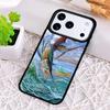 Blue Marlin Painting Phone Case for iPhone 17 Air 16 15 11 12 14 13 Pro Max Shockproof Cover