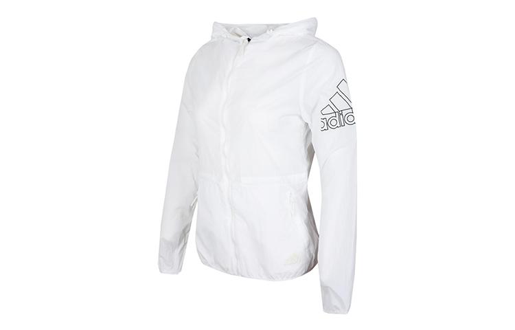 Adidas Jackets Women's White Hooded Moderate Other FT2862