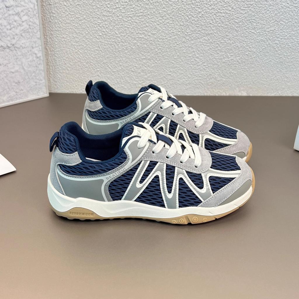 Mesh Breathable Casual Sports Shoes Women's 2025 Summer New Outdoor Hiking Shoes Soft Sole Lightweight Forrest Gump Training Shoes