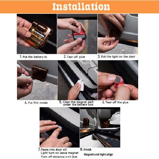 4X Kabelloser Ghost Shadow Laser Projektor LED Licht Einstiegsbeleuchtung Für Sierra