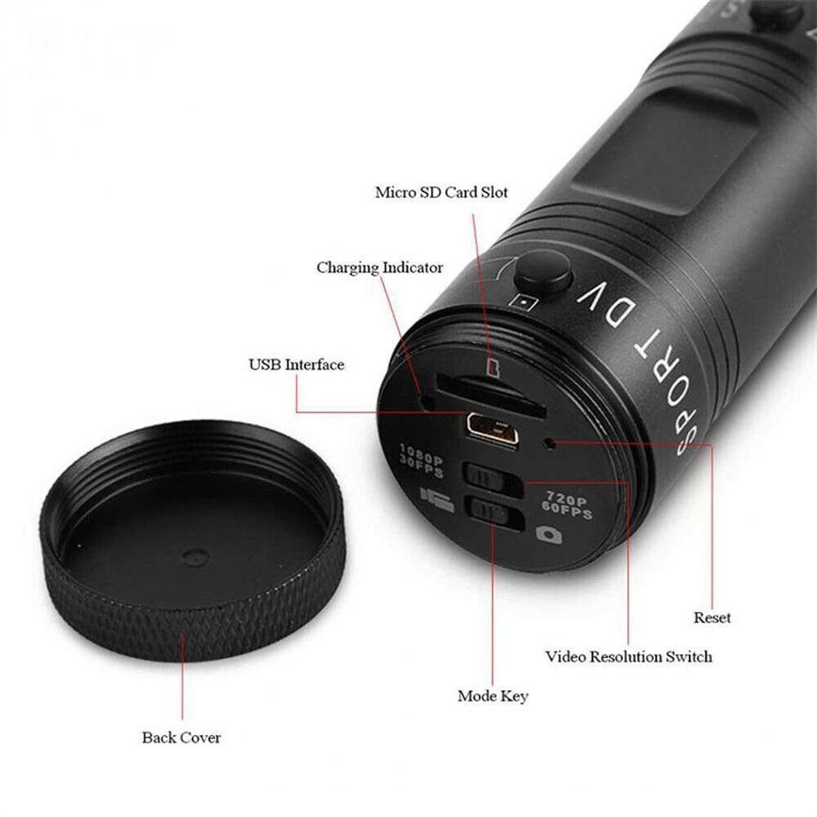 Mini DV Camera Full 1080p HD Video Recorder for Car Bike Motorcycle Helmet