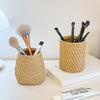 Simple Flower Arrangement Multifunctional Makeup Brush Storage Basket