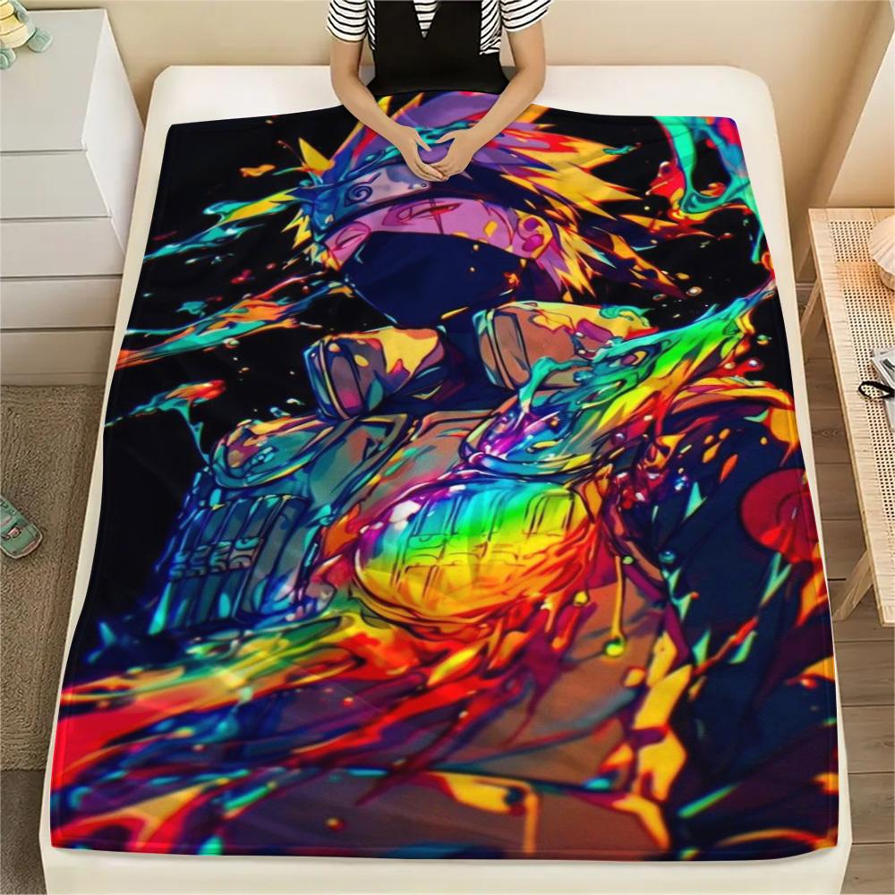 Kakashi Hatake Printed Blanket with Warm Feeling, Blanket Suitable for Sofa, Bed, Chair, Bedroom, Picnic and Travel.-TING