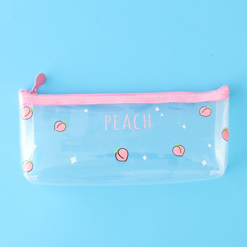 Waterproof Pencil Case Cute Stationery Storage Bag Durable Transparent Pencil Bag  School Supplies