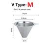 Pour Over Coffee Dripper Slow Drip Paperless Coffee Filter Reusable Strainer Stainless Steel Coffee Filter Baskets Mesh Strainer