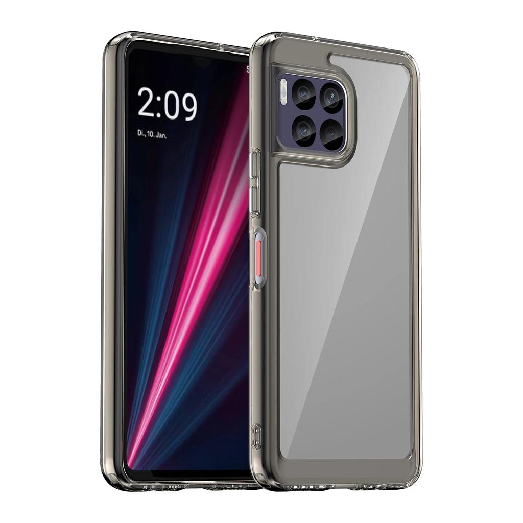 Colorful Shield Shockproof Phone Case For T-Mobile Revvl 7 Pro Soft TPU Frame Transparent Hard Plastic Protective Back Cover