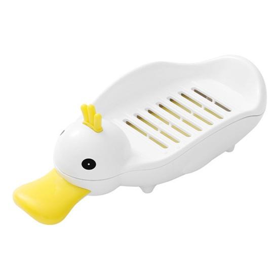 

Коробка для мыла с мультяшной уткой, сливной поддон, съемный, чтобы мыло было сухим, столешница, держатель для мыла для душа, контейнер, товары для ванной комнаты коричневый