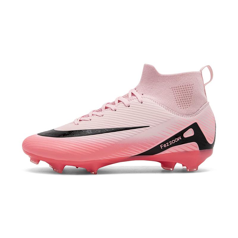 Hot-selling high-top adult men's and women's long nails broken nails football shoes outdoor professional student competition training shoes non-slip
