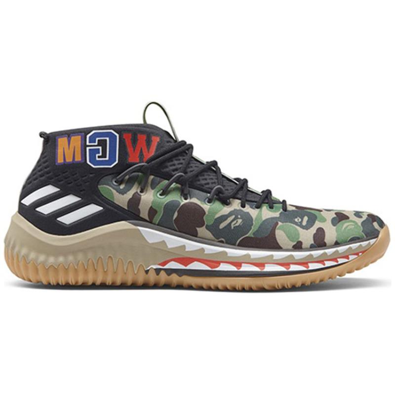 adidas Dame 4 A Bathing Ape Camo Sneaker AP9974