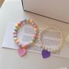 Heart Pendant Pet Pearl Collar Colorful Beads Dog Necklace Cat Collar Puppy Accessories Dog Chain Chihuahua Pet Wedding Jewelry