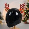Creative Motorcycle Helmet Decoration 3D Motorcycle Helmet Antlers  Festive Decorations