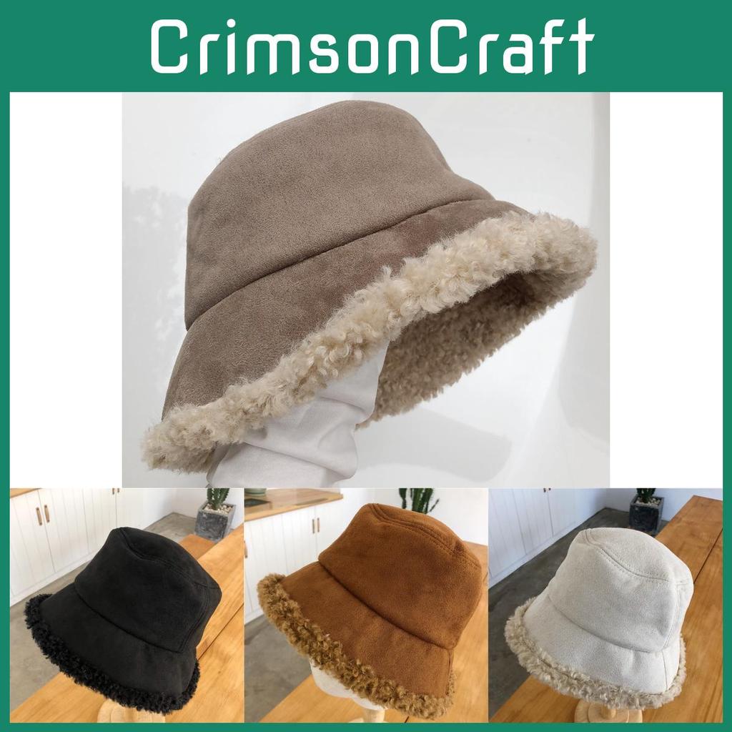 Fashionable Winter Womens Bucket Hat Plush Lambswool Fabric For Stylish And Outfits Warm