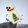 Für iPhone 17 Pro Max Hülle Weihnachtsbaum Schleifenmuster Druck Gerader Rand TPU Handy Rückseite