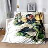 Dredd Judge Helmet Fire Movie Poster Print Soft Flannel Throw Blanket Warm Sofa Couch Bed Home Decor Cover For Action Fans