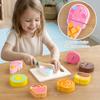 Simulation Kitchen Pretend Toy Wooden Classic Game Montessori Educational Toy For Children Kids Gift Cutting Fruit Vegetable Set