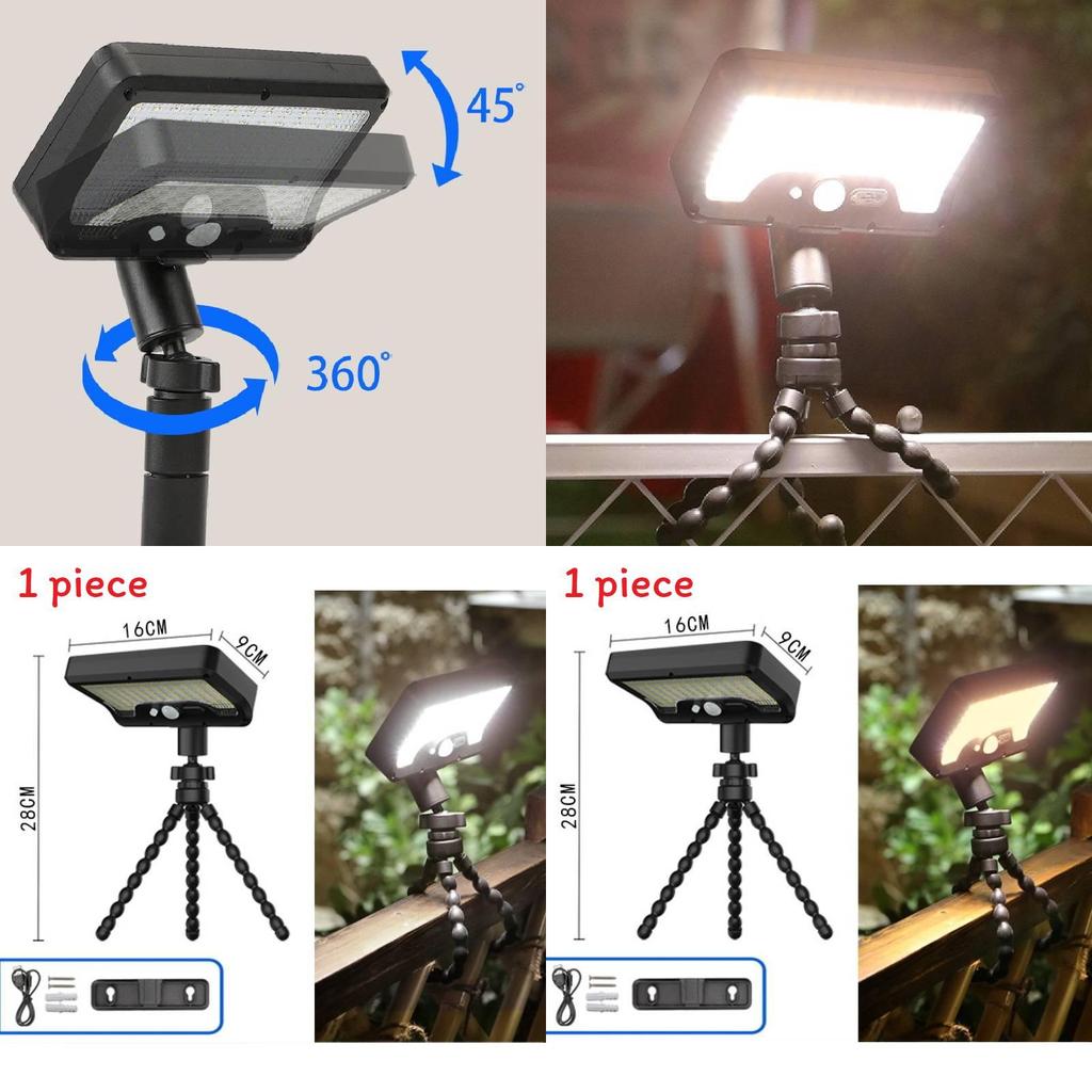 Octopus Solar Wall Lamp With Motion Sensor For Outdoor Pathway Lighting
