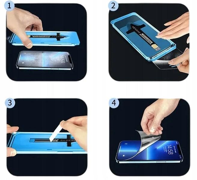 Tempered Glass Screen Protector for iPhone 15 Pro with Positioning Frame