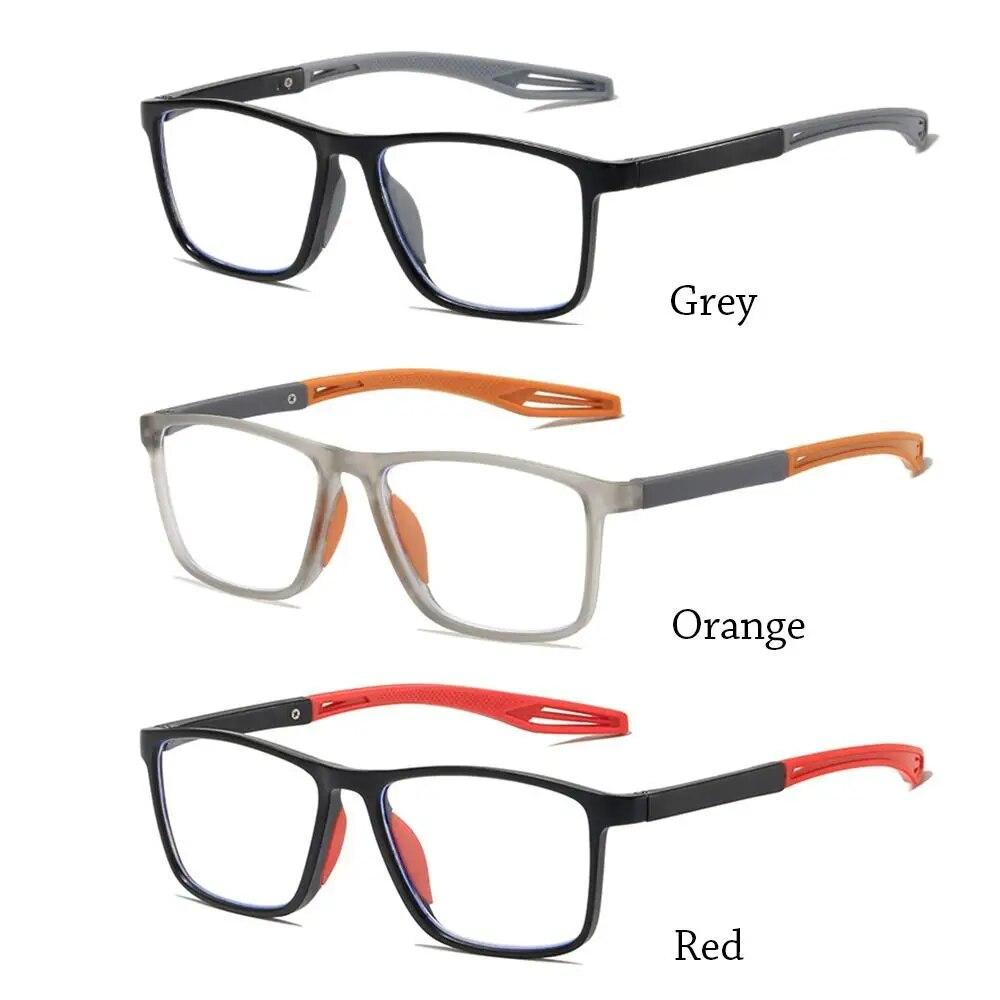 Square Sport Reading Glasses Ultralight Anti-blue Light Presbyopia Eyeglasses Unisex Far Sight Optical Eyewear Diopters 1.0~4.0