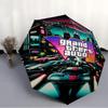 Printed Game Grand Theft Auto Folding Umbrella,Outdoor,Leisure,And Travel Umbrella,Durable Umbrella Fabric,Birthday And Holiday Gift