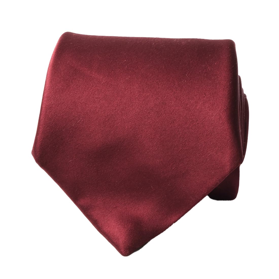 [Robert Fraser] Robert Fraser Tie, Brand Silk, Business Formal (Solid Color SatinWINE)
