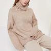 Autumn Winter Turtleneck Sweater Women High Quality Long Sleeve Knitted Jumpers Woman Solid Color Loose Knitwear