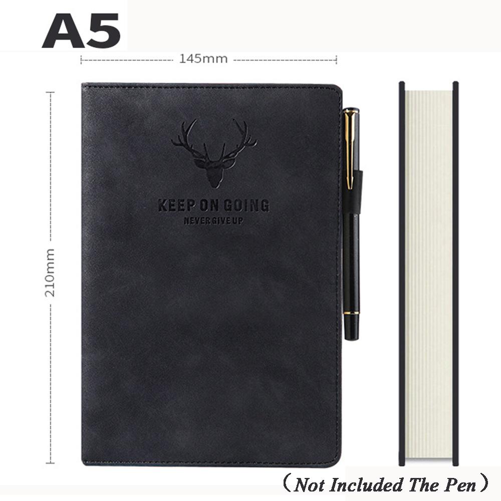 Thick College Office School A5 Journal Notebook Diary Notebook Leather Schedule Book 2021 Notepad