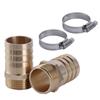 Convenient 1" Hose Attachment Set Practical 1" Hose Fitting Set with Clamps Hose Nozzle set Suitable for Various Uses