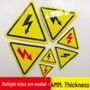 PVC Varningsetikett för Elstöt: Triangel Varningsetikett för Mekanisk Utrustningssäkerhet