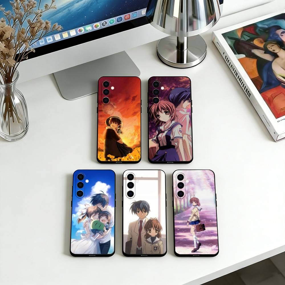 CLANNAD Phone Case For Samsung Galaxy A73,A72,A71,A70,A53,A52,A51,Others Soft Black Cover