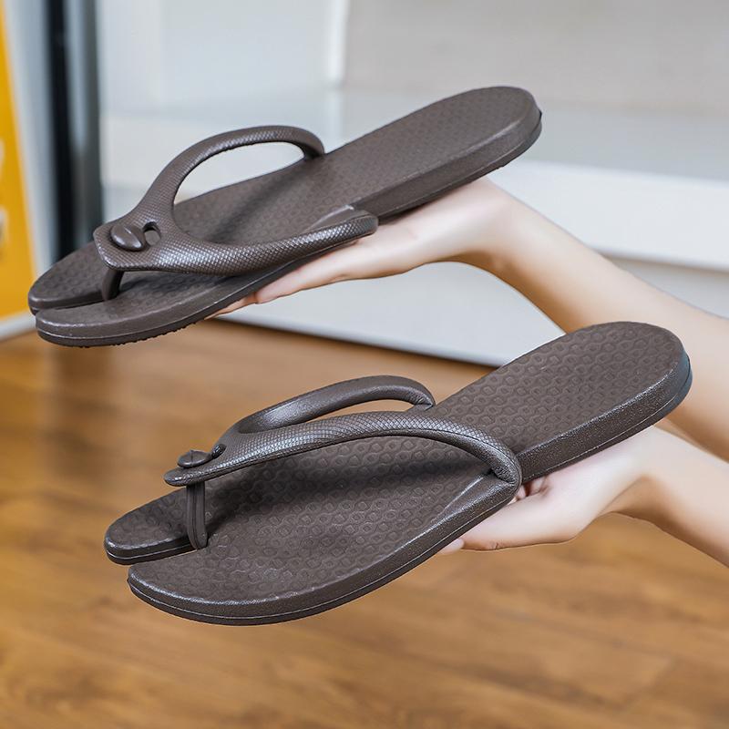 Summer  Slippers Beach Shoes Couples Portable Flip-Flops Travel Home Lightweight Sandals Outdoor Slides Solid Color Comfortable