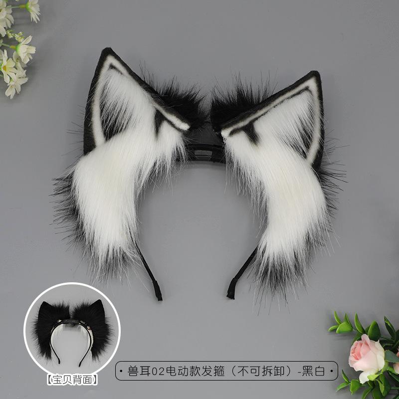 Rechargeable Beast Ear Accessories Cosplay Comic Show Movable Cat Ear Headgear Props Simulation Electric Beast Ear Headband