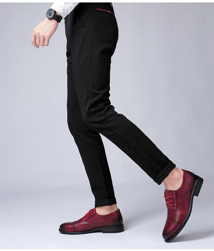 Men's Cross-Border Leather Formal Shoes - Soft Sole, Casual, Lace-up, Top Layer Cowhide, New Style