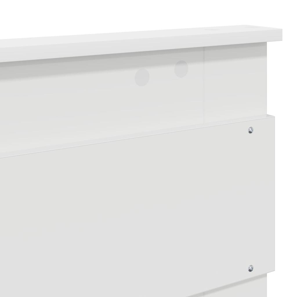 Headboard White Engineered Wood