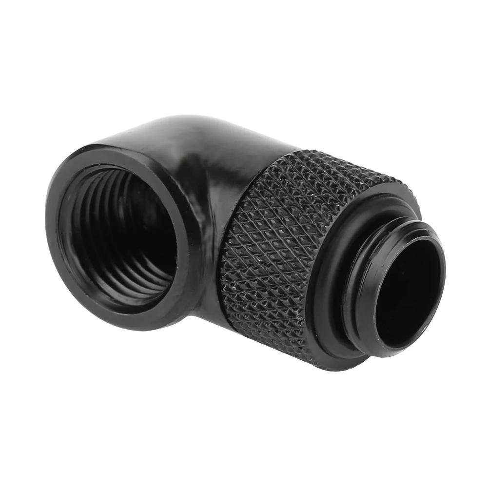 2PCS G1/4 Thread Rotating 90 Degree Elbow Fitting Adapter Rotary Fitting Water Cooled Connector for PC Water Cooling System