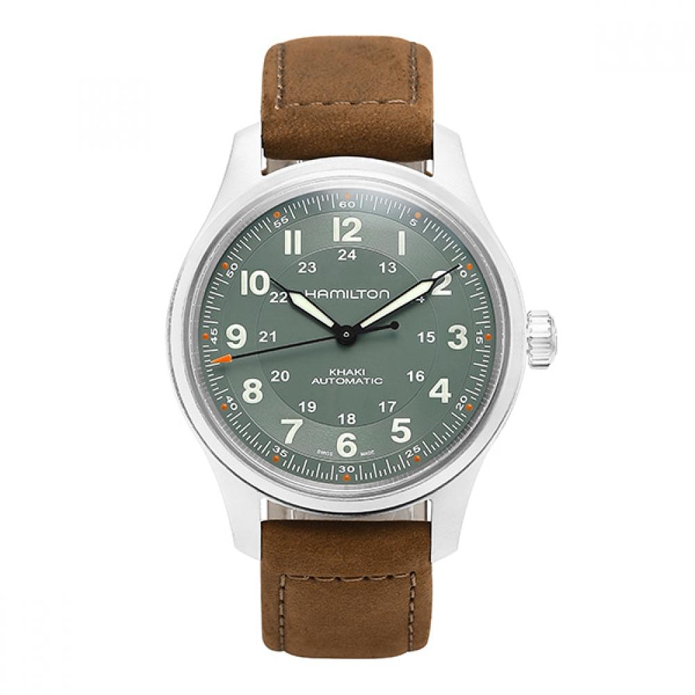 

Чоловічий шкіряний годинник Hamilton H70545560 Khaki Field Titanium H70545560