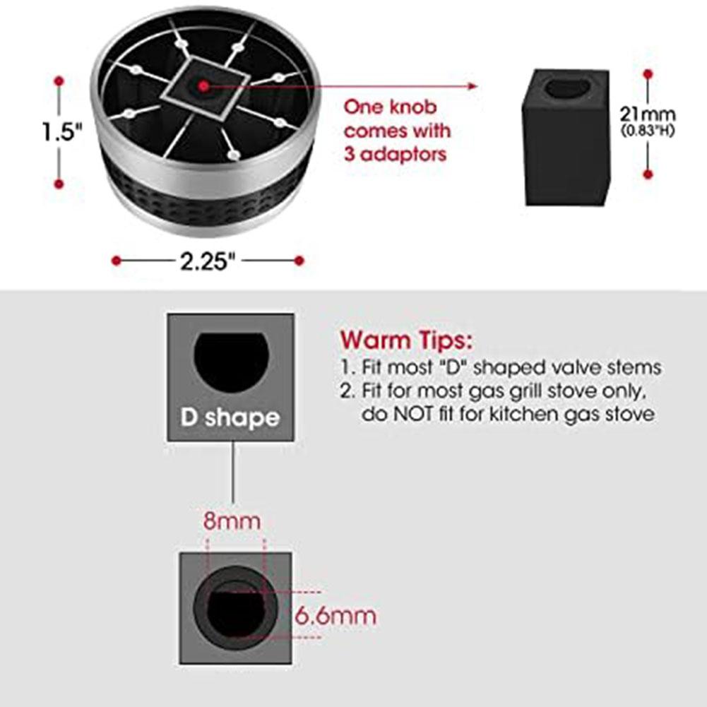 3/5/6PCS Premium Gas Grill Control Knobs Replacement For BBQ Grills Control Knobs Barbecue Accessories