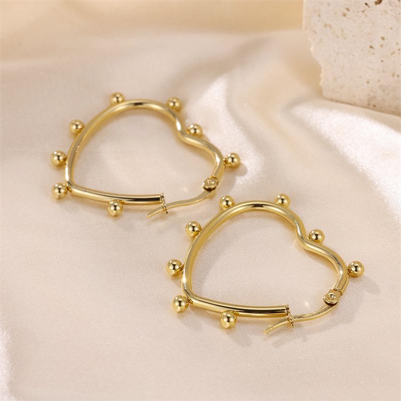 18K Gold Geometric Stainless Steel Minimalist Earrings
