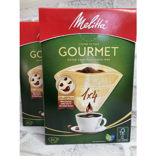 Melitta Gourmet Filter Paper, 1*4, 80 Sheets (2 Boxes)