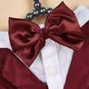 Wedding Cats Dogs Tuxedo Shirt with Bowknot Collar Clothes Outdoor Walking Dogs Cats Multiple Color Jumpsuit Comfortable